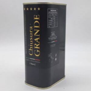 Olio extravergine di oliva - Estratto a freddo - 100% Italiano - Lattina da 1,00 lt